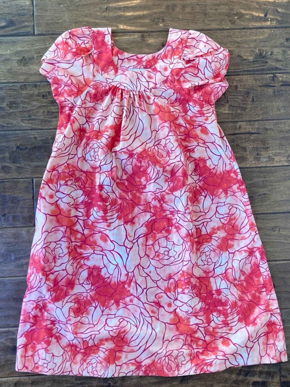 Hawaiian Reserve Collection Link Pink Floral Dress Women’s Medium Made in Hawaii